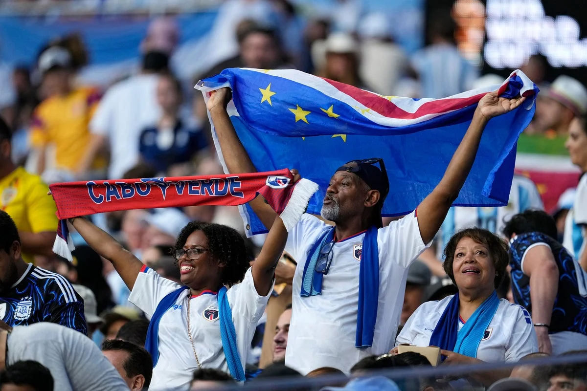 Cape Verde's soccer team returns home to huge welcome. The basketball team also has World Cup hopes