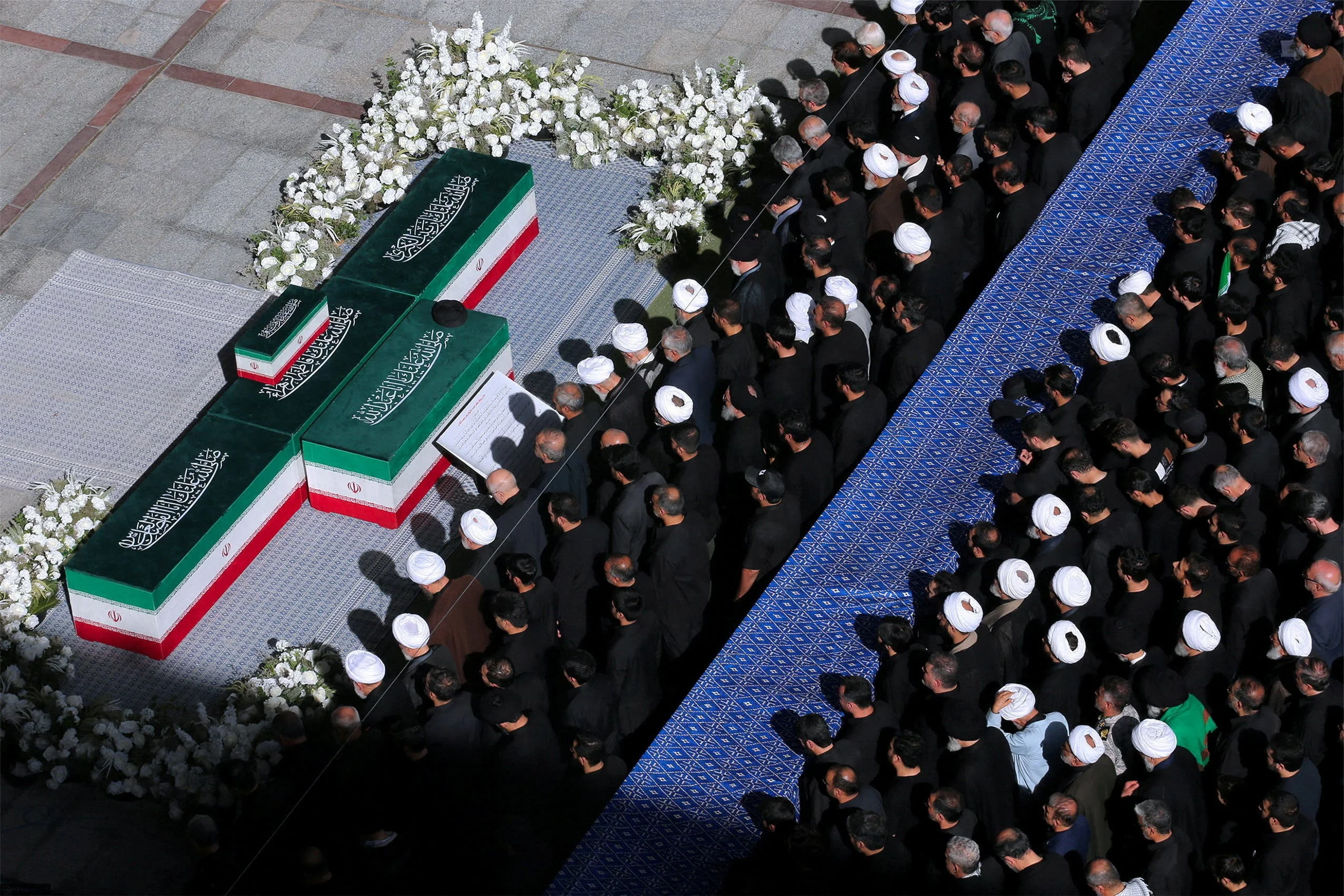 Khamenei’s three sons attend his funeral in Tehran – but not his successor
