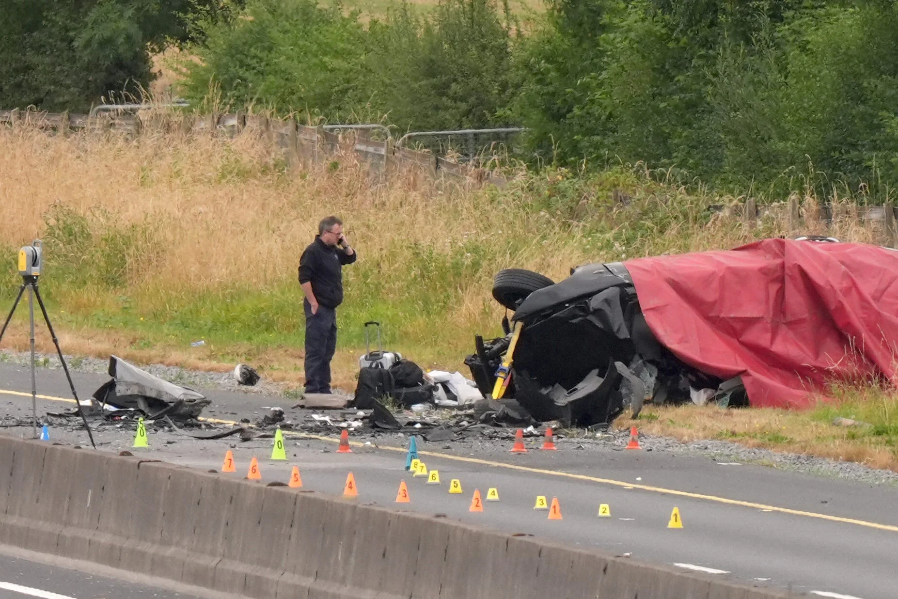Five teenagers died and four people were seriously hurt in Sunday's crash