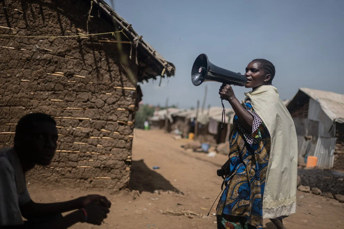 Combatting Ebola in a Congolese Displacement Camp with Limited Resources
