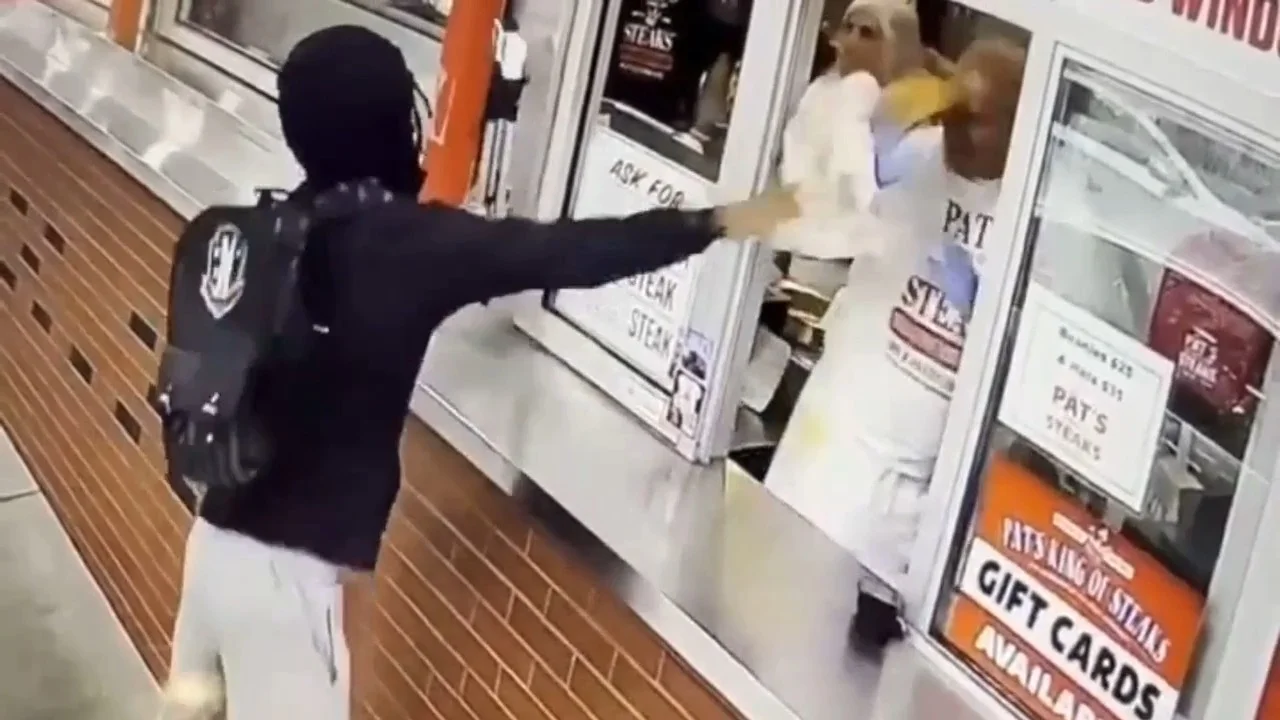 PKG_ Suspect in Philly cheesesteak assault claims he's an influencer critic who throws food at servers if he doesn't like it.mp4