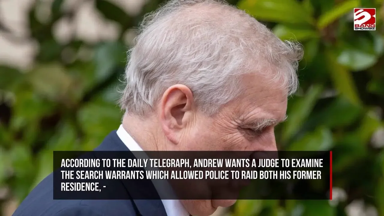Andrew Mountbatten-Windsor takes legal action against Thames Valley Police over his arrest.