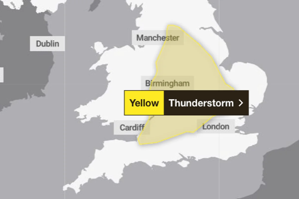 Thunderstorm Forecasts in the UK Amid Record Heatwave Warnings